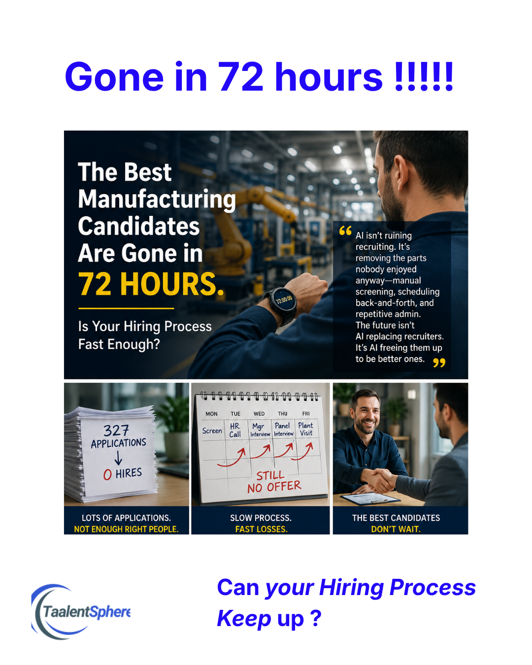 Gone in 72 Hours. Can your hiring process keep up?