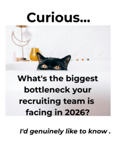 Curious cat representing recruiter curiosity about staffing challenges